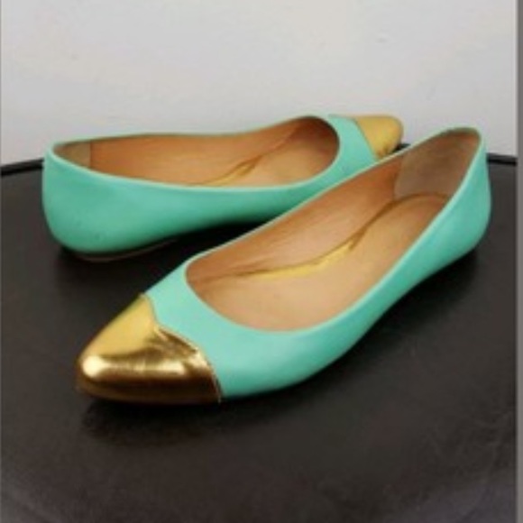 Rebecca Minkoff Irma Cap-Toe Ballerina Flat Mint - Picture 4 of 6